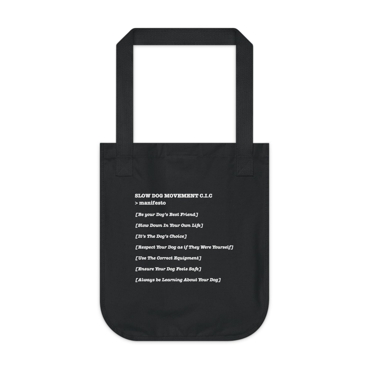 Classic Tote Bag with ">manifesto" Design