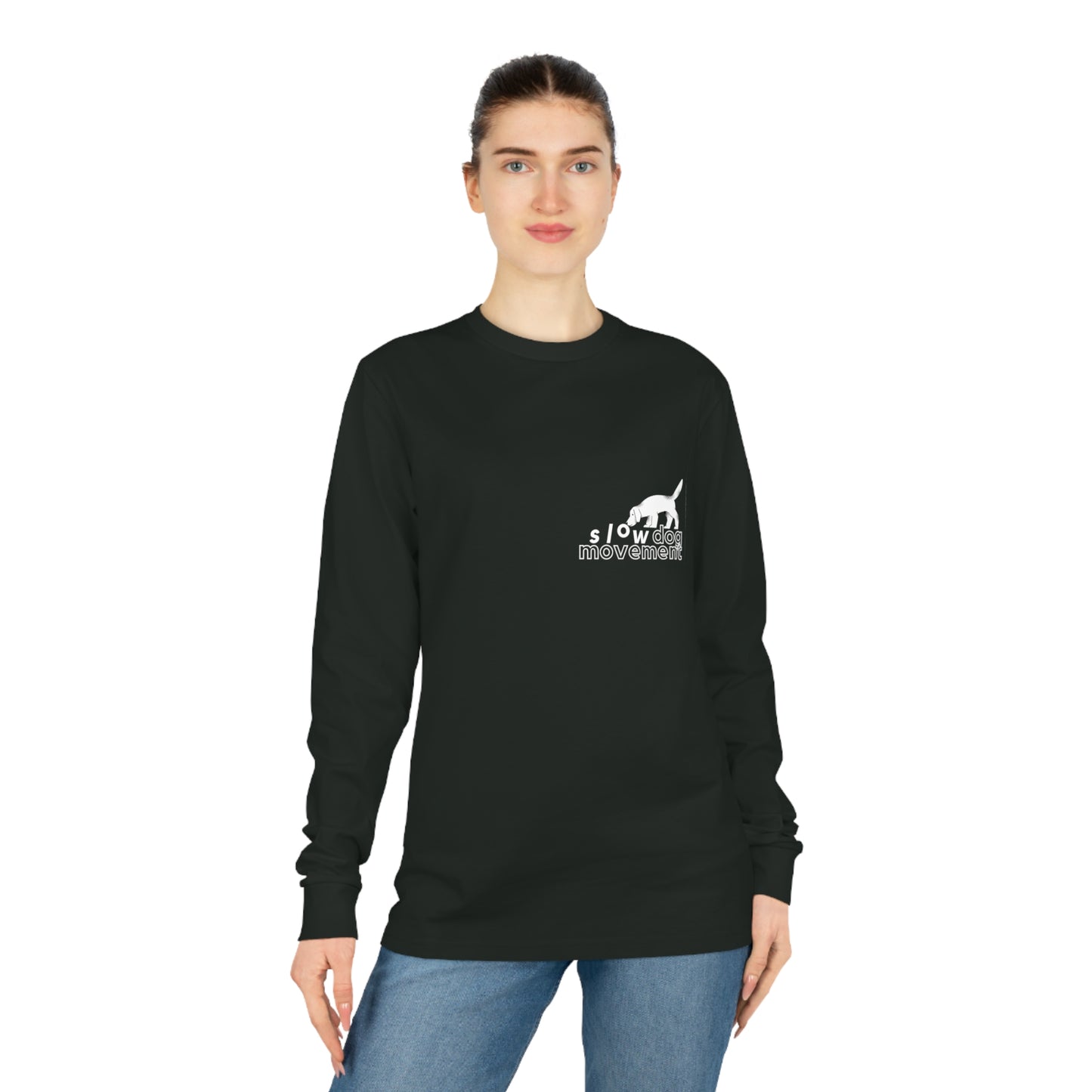 Classic Long Sleeve Tee with ">manifesto" Design