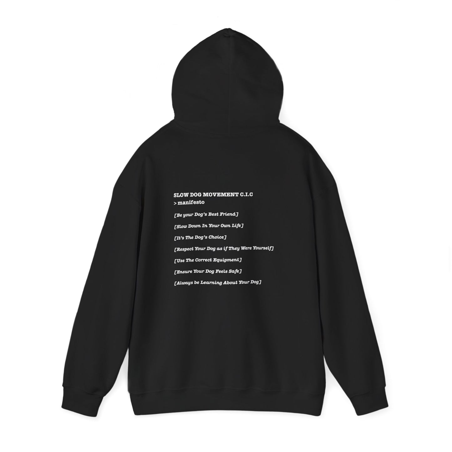 Classic Hoodie with ">manifesto" Design