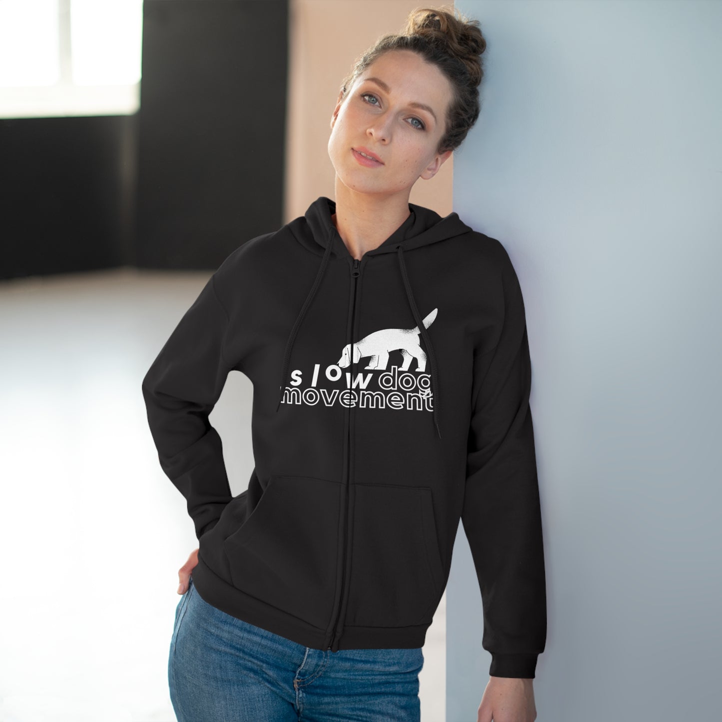 Classic Unisex Zip Hoodie with ">manifesto" Design