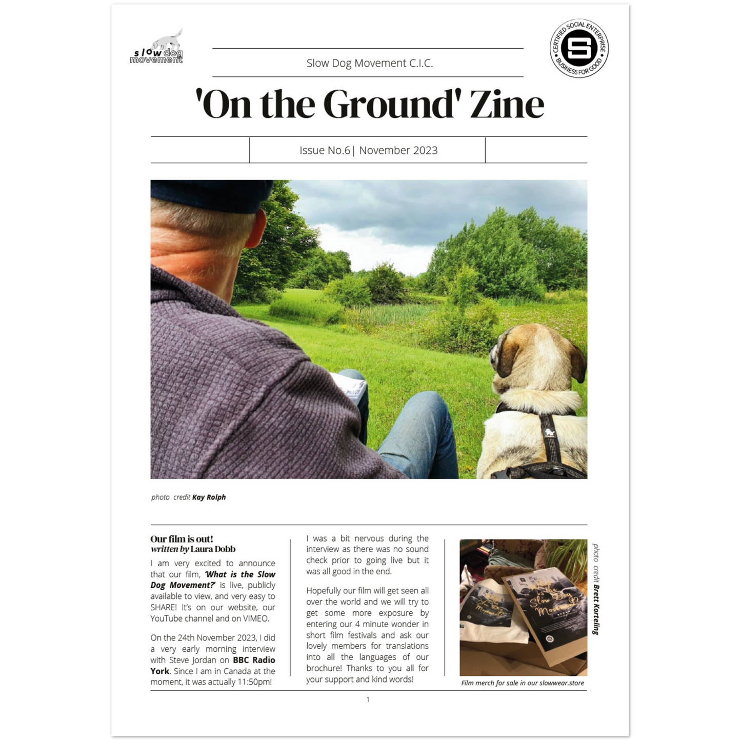 'On the Ground' ZINE - Issue No. 6 (November 2023)