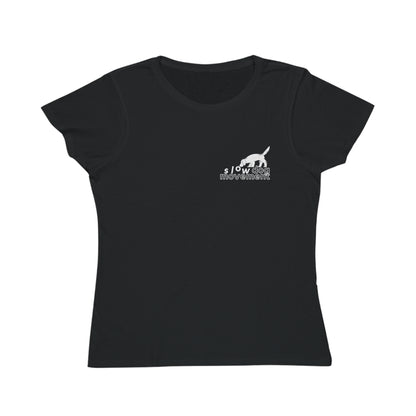 Classic Women's T-shirt with ">manifesto" Design