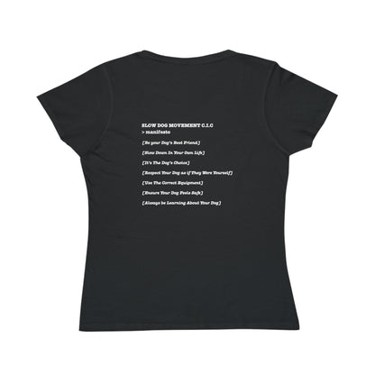 Classic Women's T-shirt with ">manifesto" Design