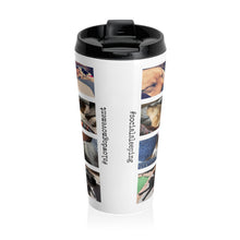 Cargar imagen en el visor de la galería, &#39;SLOW wear&#39; #socialsleeping Stainless Steel Travel Mug
