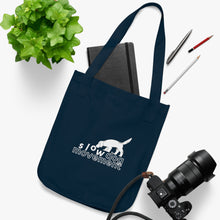 Charger l&#39;image dans la galerie, &#39;SLOW wear&#39; Organic Canvas Tote Bag #donothingwithyourdog©
