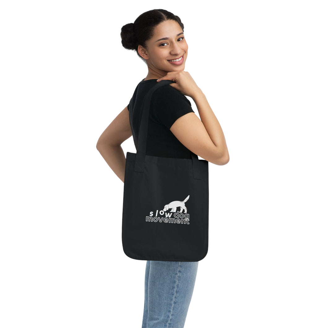 'SLOW wear' Organic Canvas Tote Bag #donothingwithyourdog©