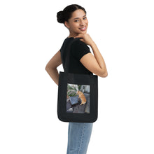 Load image into Gallery viewer, &#39;SLOW wear&#39; Organic Canvas Tote Bag feat. original art by member Silke Strasser
