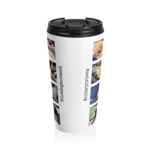 Afbeelding in Gallery-weergave laden, &#39;SLOW wear&#39; #socialsleeping Stainless Steel Travel Mug
