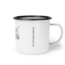 Załaduj obraz do przeglądarki galerii, &#39;SLOW wear&#39; double hashtag Enamel Camp Cup
