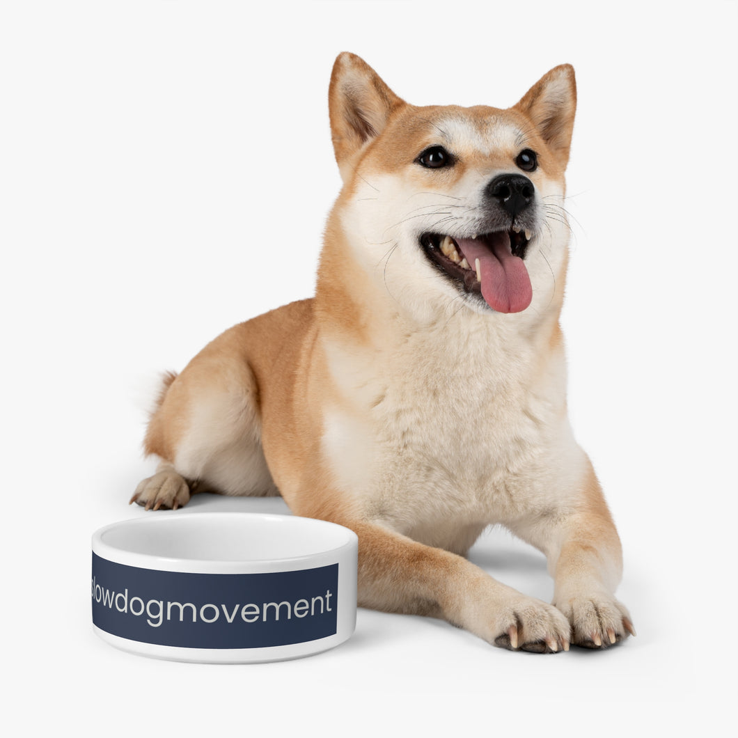 'SLOW wear' #slowdogmovement hashtag dog food Bowl