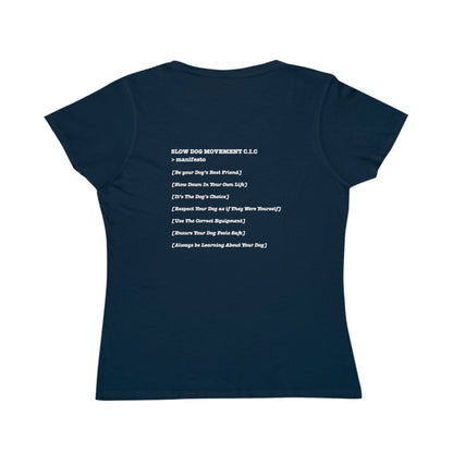 Classic Women's T-shirt with ">manifesto" Design
