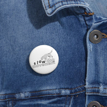 Načíst obrázek do prohlížeče Galerie, &#39;SLOW wear&#39; SLOW DOG MOVEMENT logo Pin Buttons
