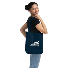 Afbeelding in Gallery-weergave laden, &#39;SLOW wear&#39; Organic Canvas Tote Bag #donothingwithyourdog©
