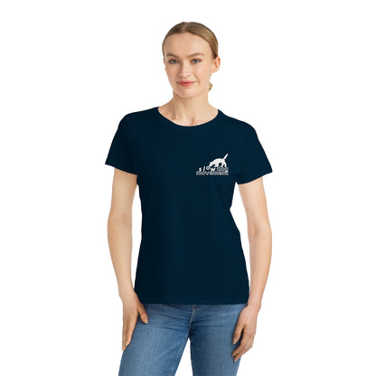 Classic Women's T-shirt with ">manifesto" Design